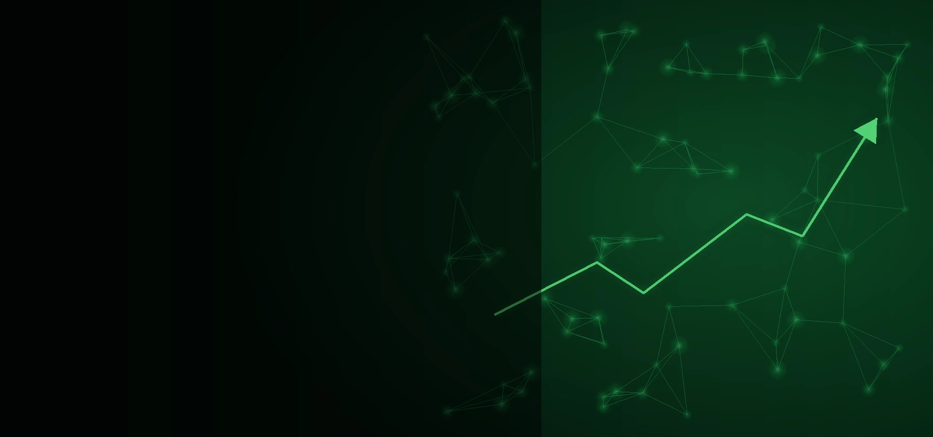 Abstract AI marketing growth network
